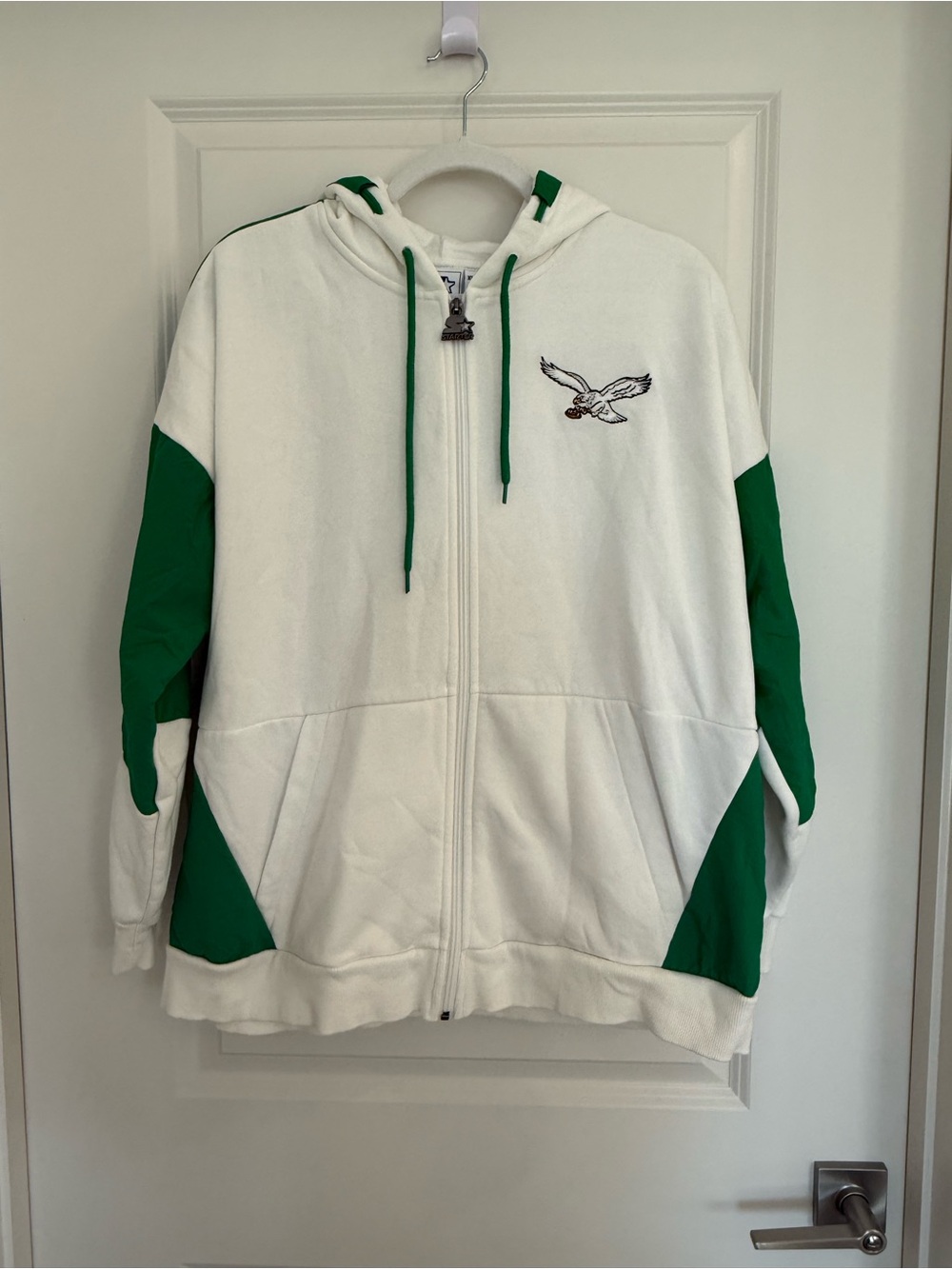 STARTER Eagles Hooded Zip-Up Sweatshirt Jacket